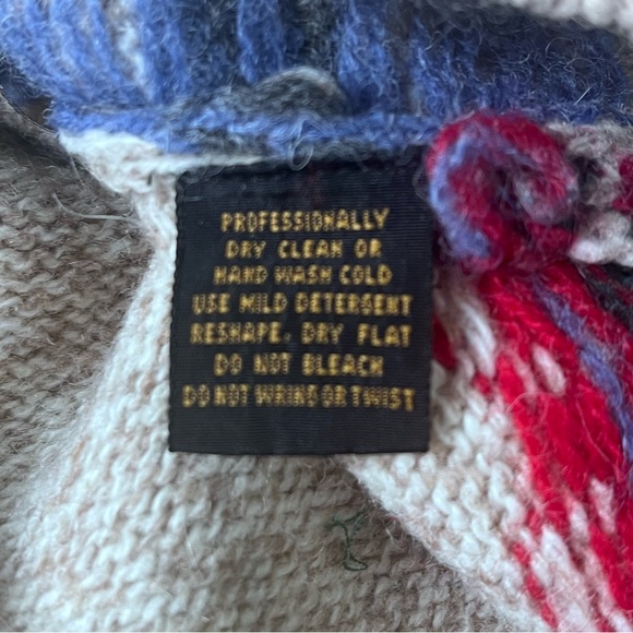 Vintage Eddie Bauer Wool Cardigan Sweater Women Medium Grey Cottagecore Grandma - Picture 8 of 12